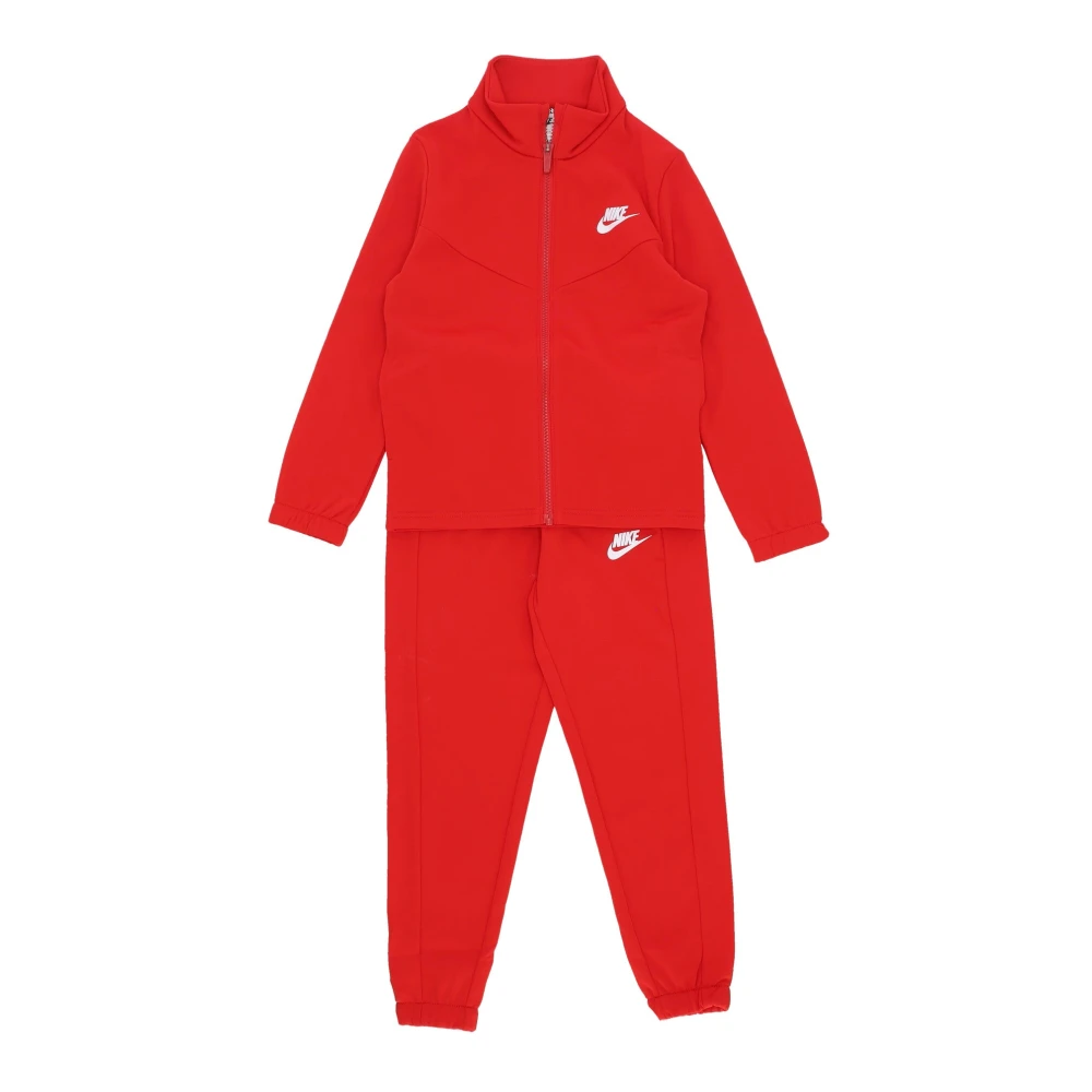 Nike Boys Red Full-Zip Tracksuit - Kids Sport Sets - S - Kids