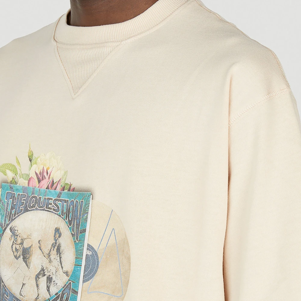Ahluwalia Grafisch Power T-Shirt Beige Heren