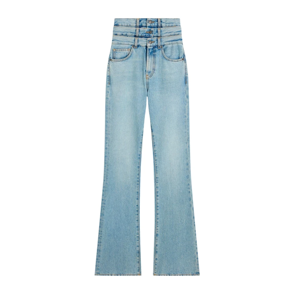Fiorucci Women's Blue Flare Jeans, W27, Flared Jeans
