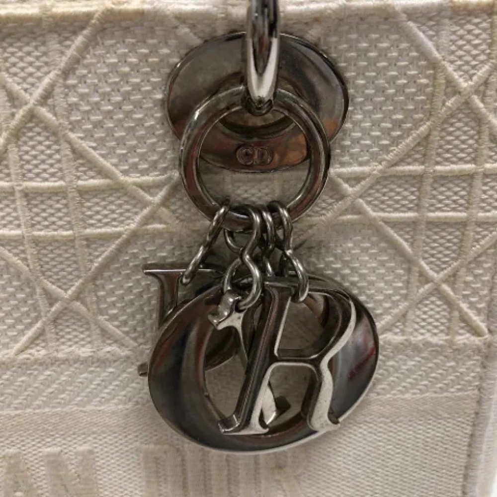 Dior Vintage Pre-owned Fabric dior-bags Gray Dames