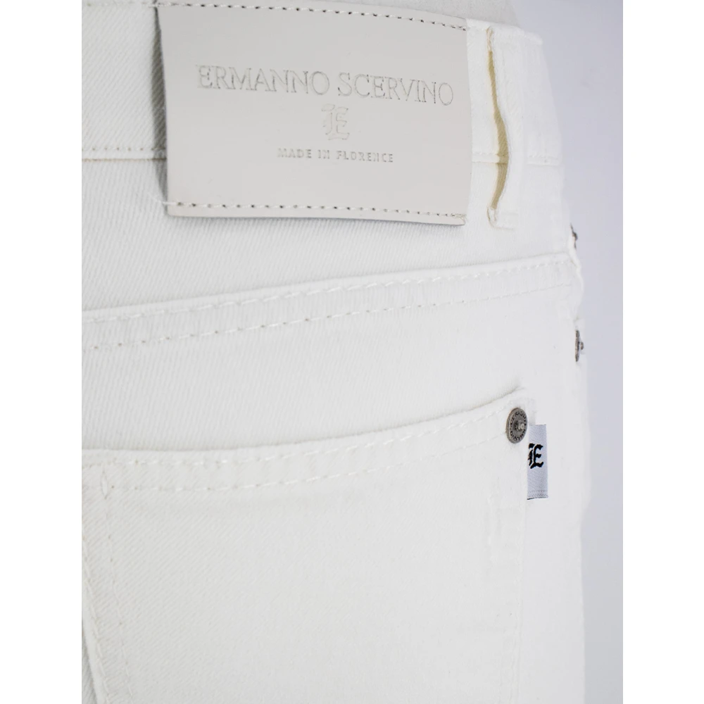 Ermanno Scervino Straight Jeans White Dames