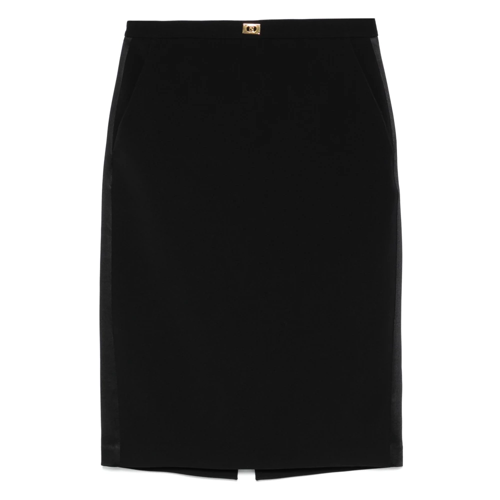 Elisabetta Franchi Zwarte Rok Black Dames