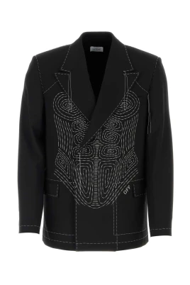 Stretch Svart Blazer