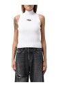 top-moderne-sans-manches-en-maille-cotelee