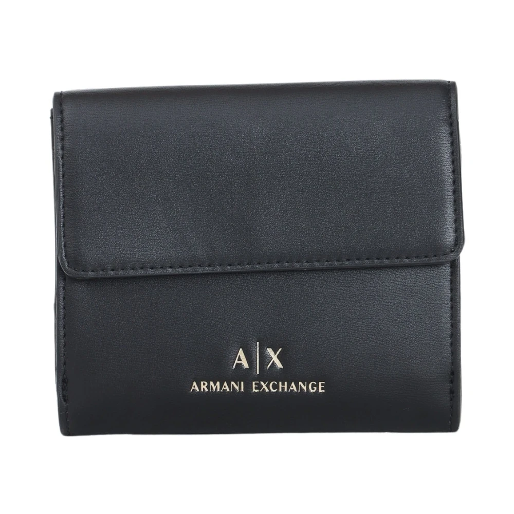 Armani Exchange Zwarte Portemonnees voor Mannen Black Dames