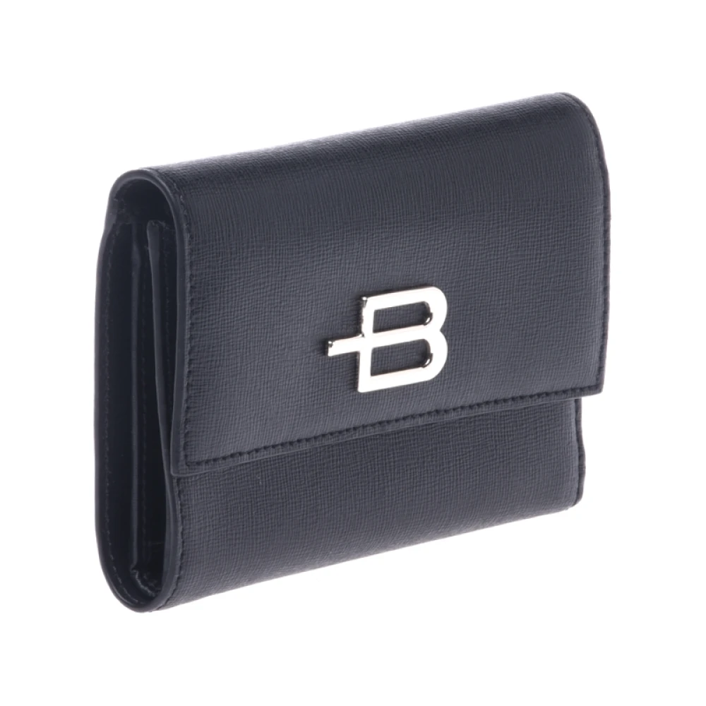 Baldinini Wallet in Zwart Saffiano Black Dames