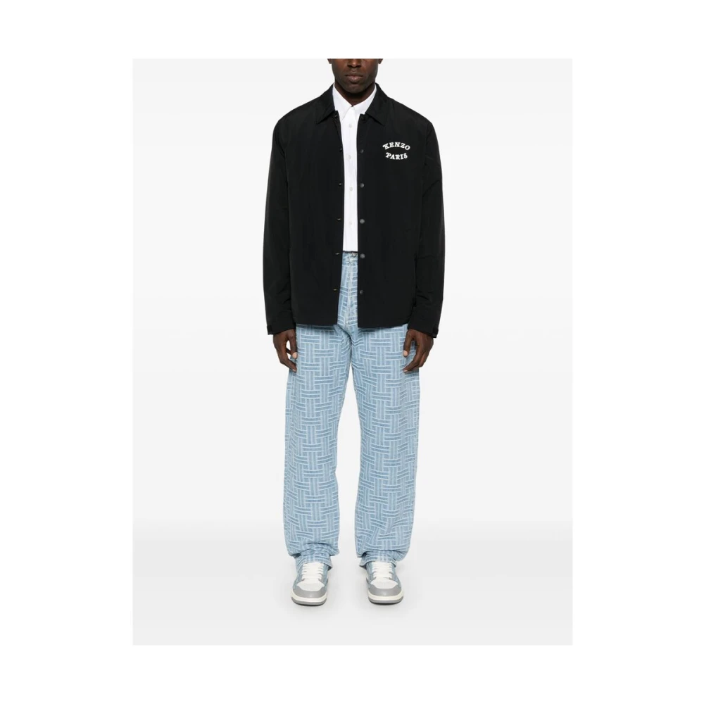 Kenzo Zwart Logo Print Vest Black Heren