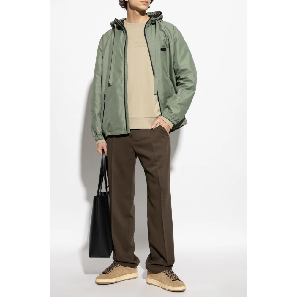 Lanvin Jas met logo Green Heren
