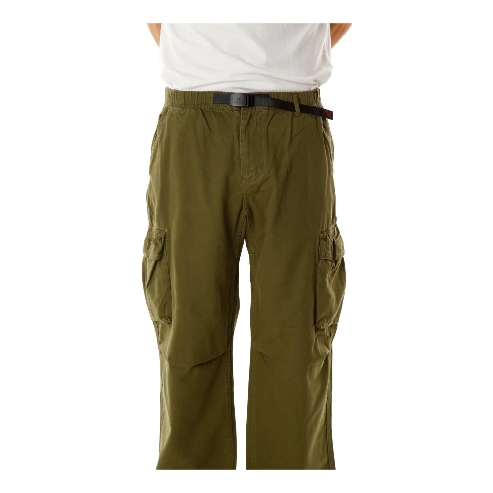 Gramicci Cargo Broek met Elastische Taille Green Heren