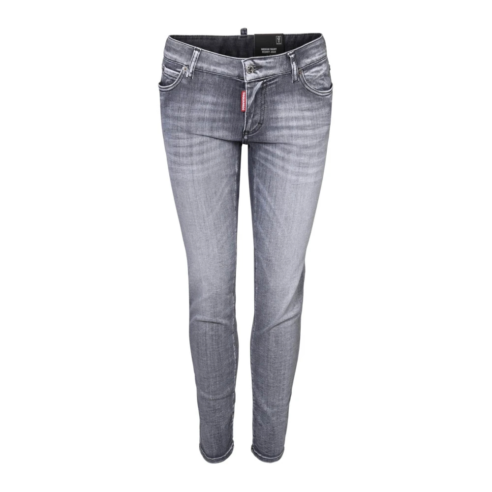 Dsquared2 Women's Black Skinny Fit Jeans, Xs, Italian Jeans Trousers Made In Italy