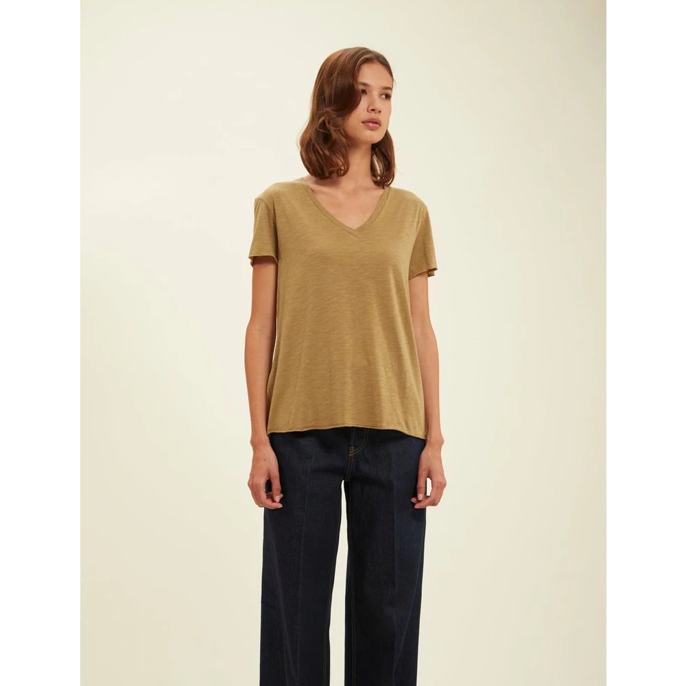 Ines De La Fressange Paris Katalina khaki T-shirt Brown Dames