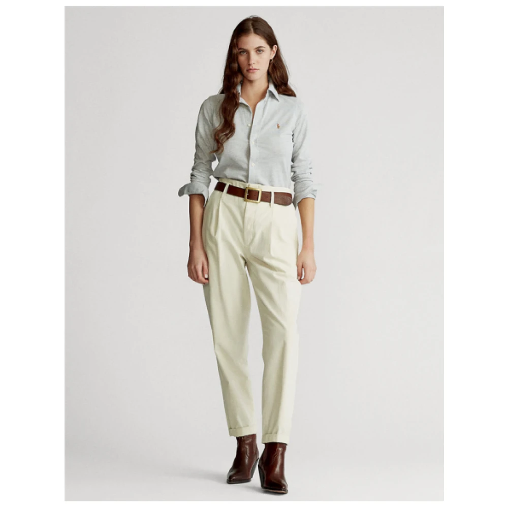 Polo Ralph Lauren Heidi Polo Gebreide Shirt Gray Dames
