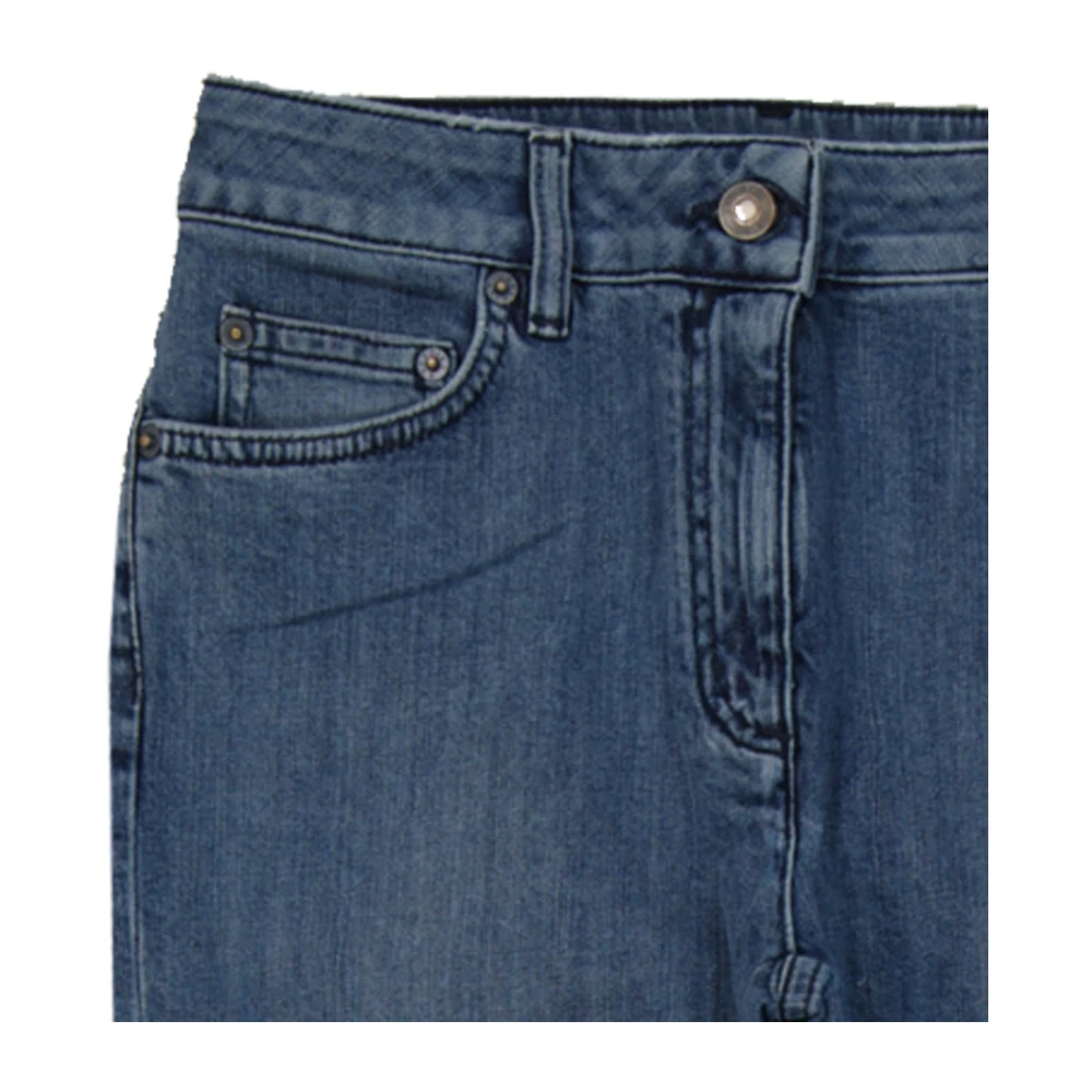 Moschino Couture Denim Jeans met ritssluiting Blue Dames
