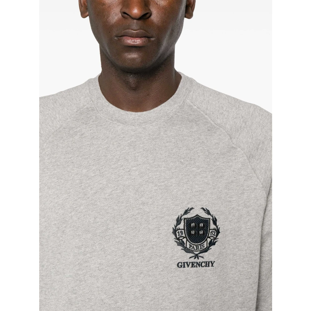 Givenchy Crest slim fit sweatshirt Gray Heren