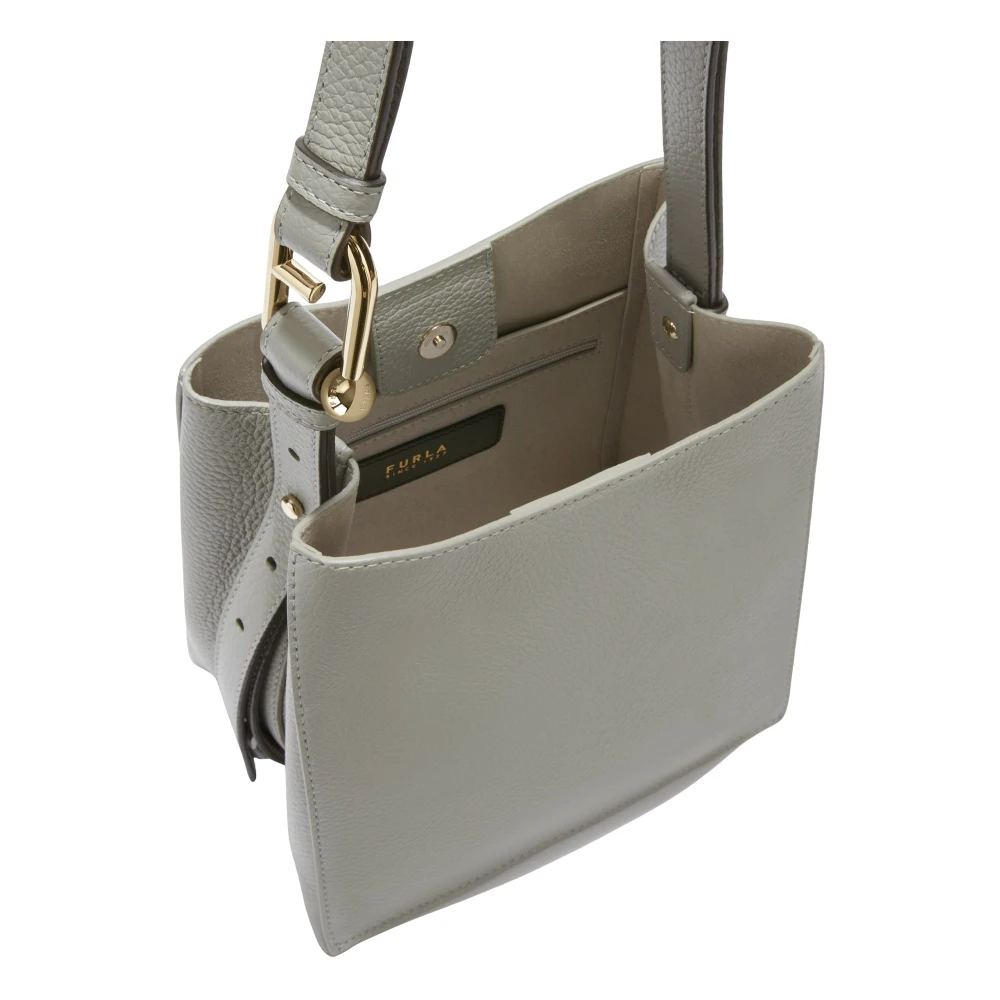 Furla Nuvola Bucket Bag Mini Gray Dames