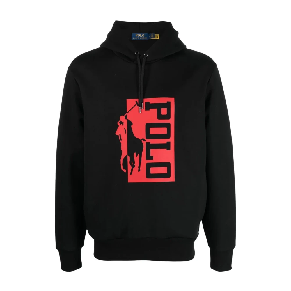 Polo Ralph Lauren Casual Zwarte Sweatshirt Katoen Polyester Black Heren