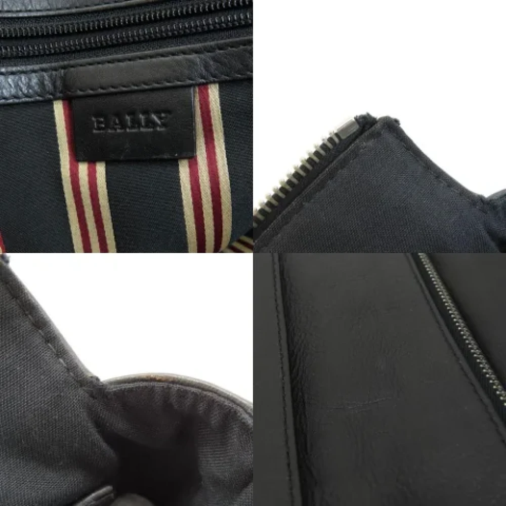 Bally Pre-owned Fabric shoulder-bags Black Dames