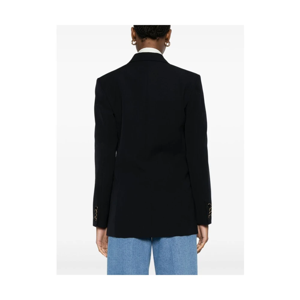 A.p.c. Middernachtblauw Dubbel-Borst Jas met Achtersplitten Blue Dames