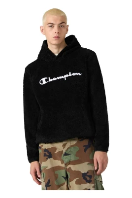 Embroidered Logo Hooded Sherpa
