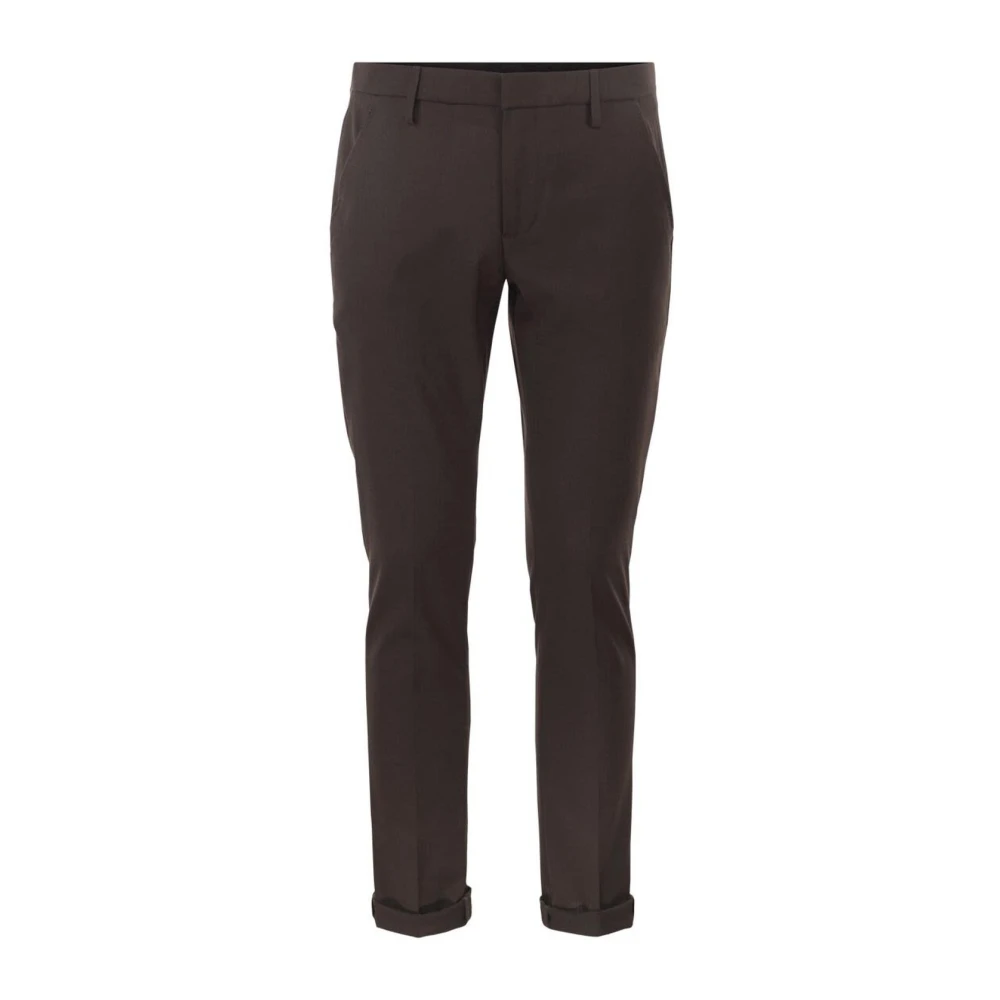 Dondup Brown Chinos, Male, W35, Straight Leg Trousers