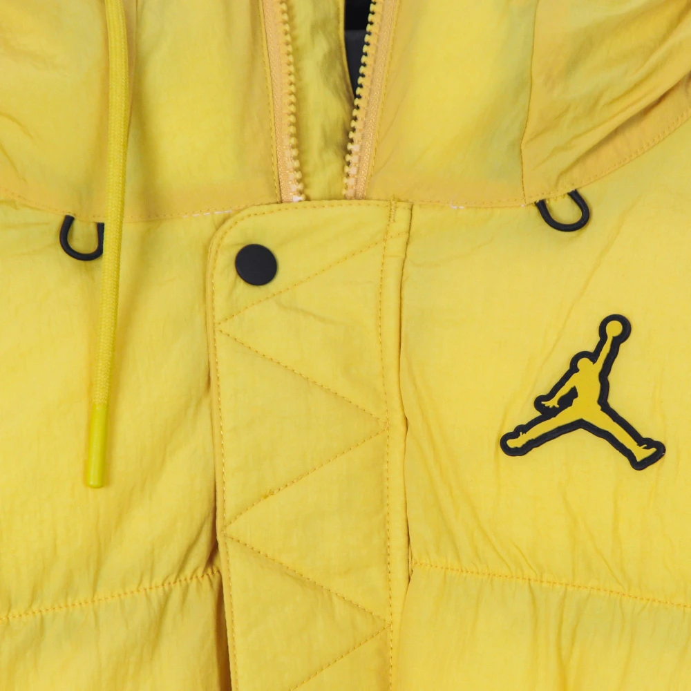 Jordan Waterafstotende Pufferjas met capuchon Yellow Heren