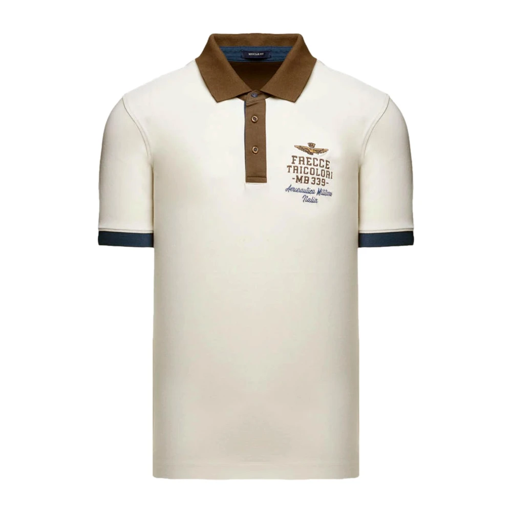 Aeronautica Militare Beige Polo Frecce Tricolori 261Po1908up00191