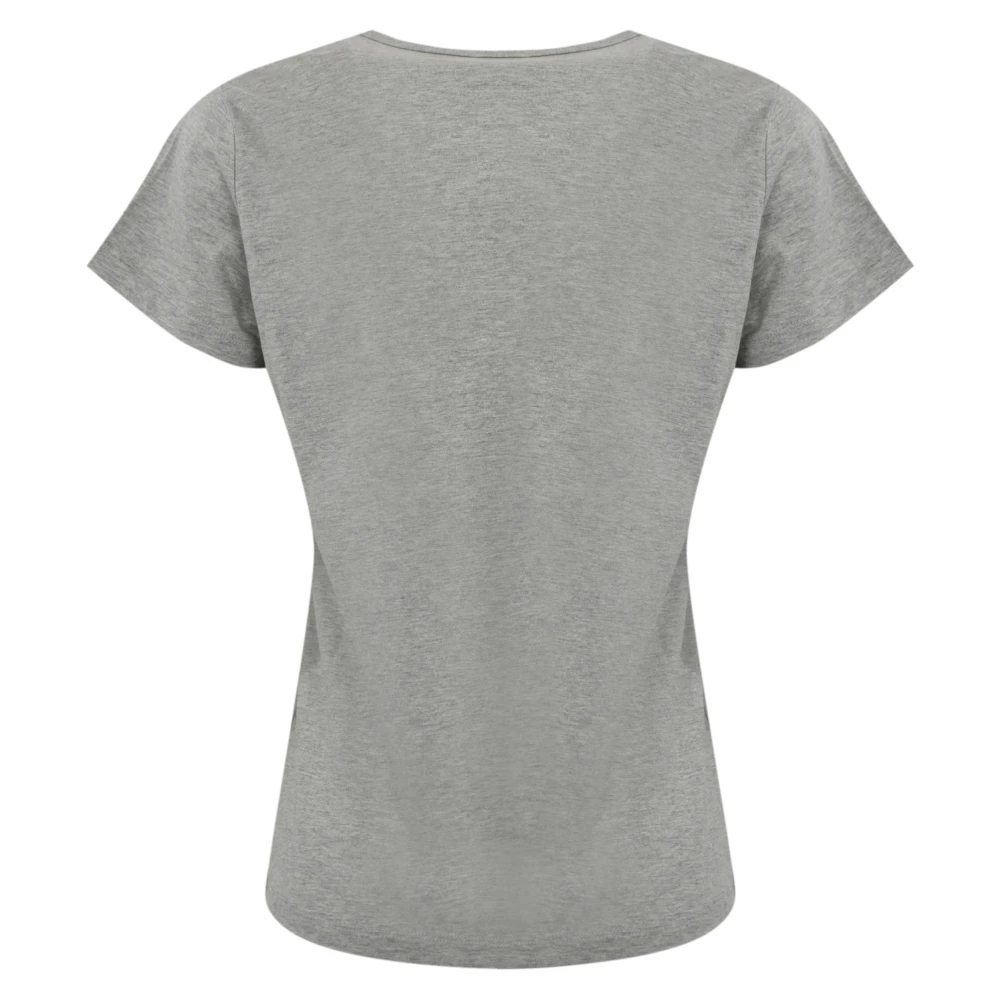 pinko Grijze Geborduurde Juweel T-shirt Gray Dames