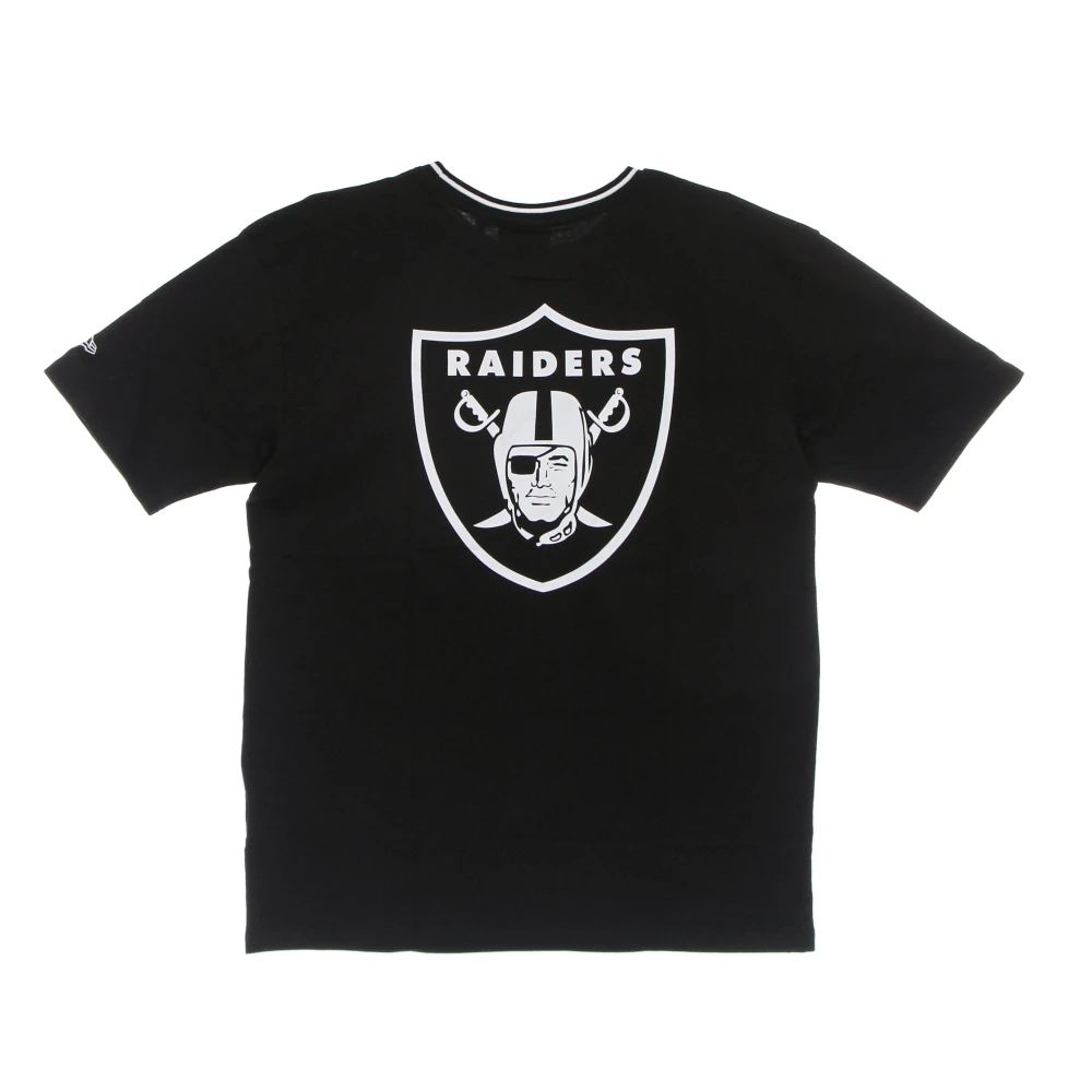 new era NFL Distressed Grafische Tee Zwart Black Heren
