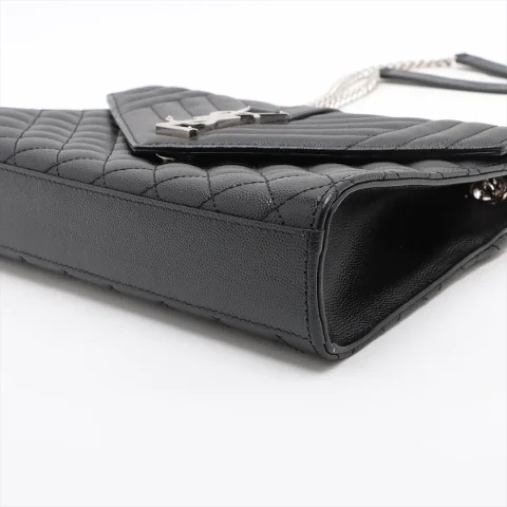 Yves Saint Laurent Vintage Pre-owned Leather handbags Black Dames