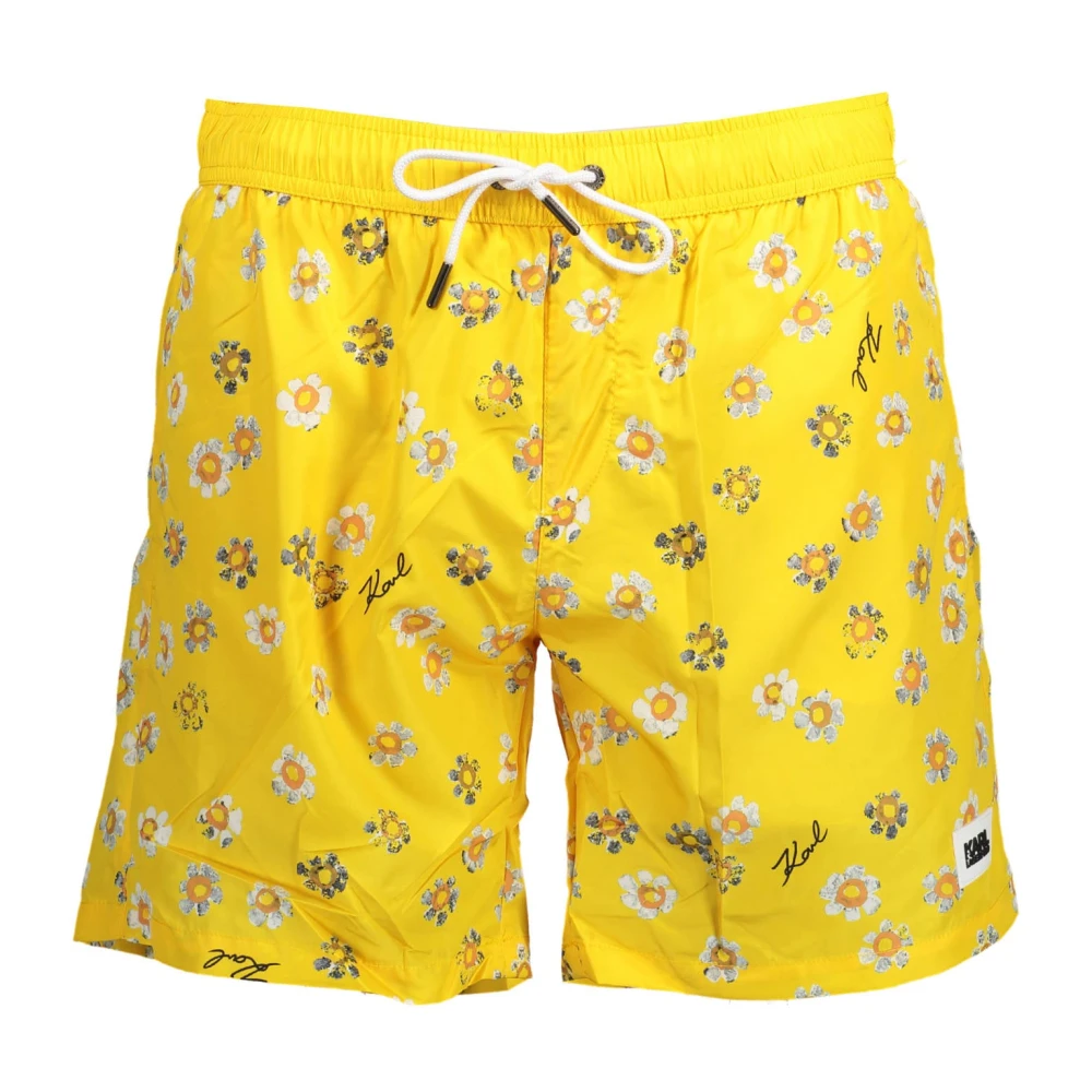 Karl Lagerfeld Men's Yellow Beachwear Costume Parte Sotto Uomo Giallo