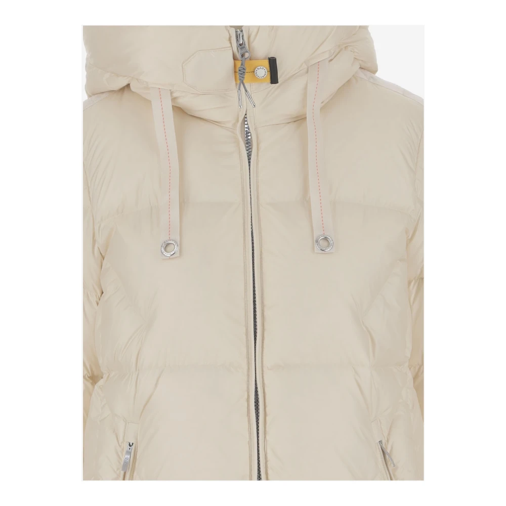 Parajumpers Moonbeam White Gewatteerde donsjas met capuchon White Dames
