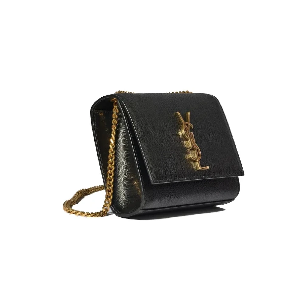 Saint Laurent Vintage Pre-owned Fabric shoulder-bags Black Dames
