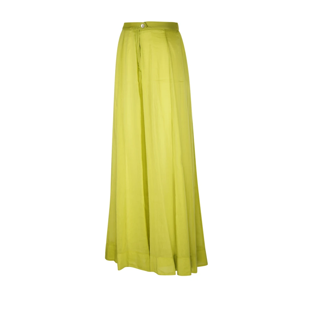 Forte Transparante Voile Broek White Dames