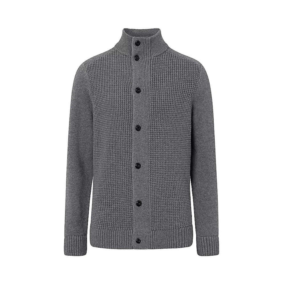 Joop! Hoge-hals Gebreide Jas Gray Heren