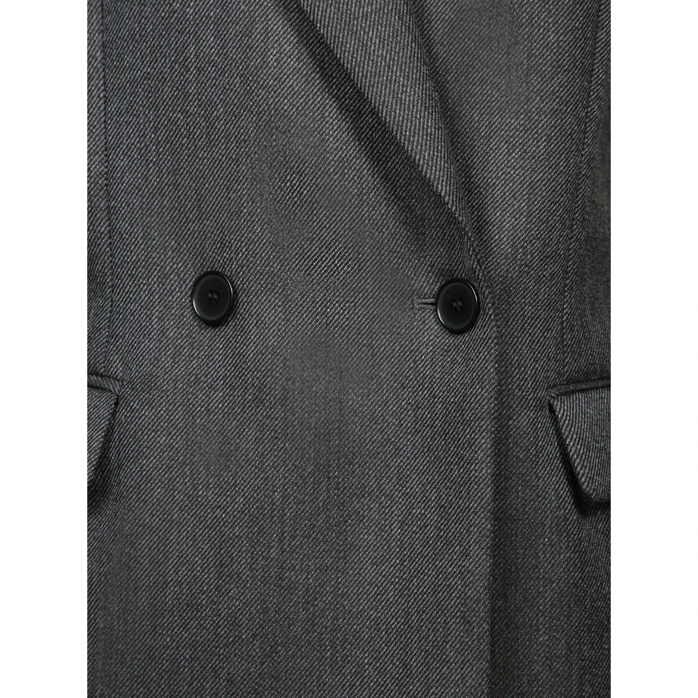 IRO Luxe Grijze Wollen Jas Aw24 Gray Dames