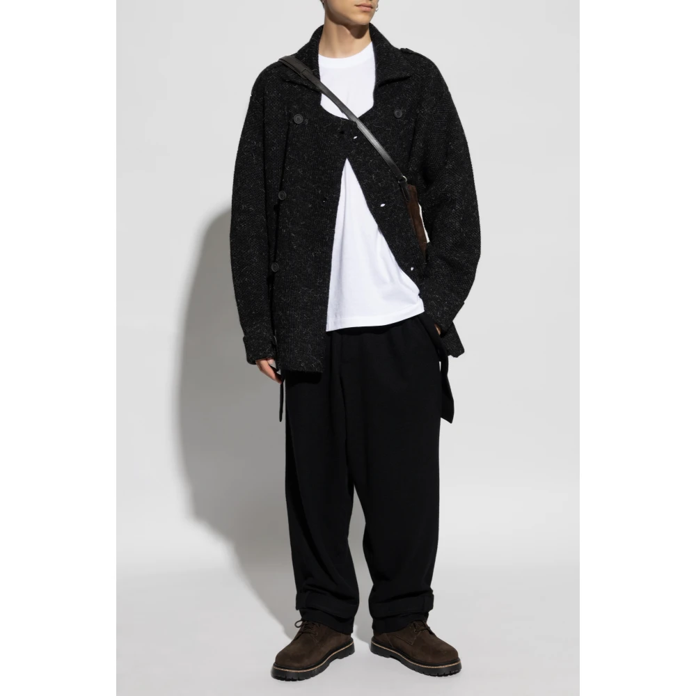 Y-3 Dubbelbreasted trui Black Heren