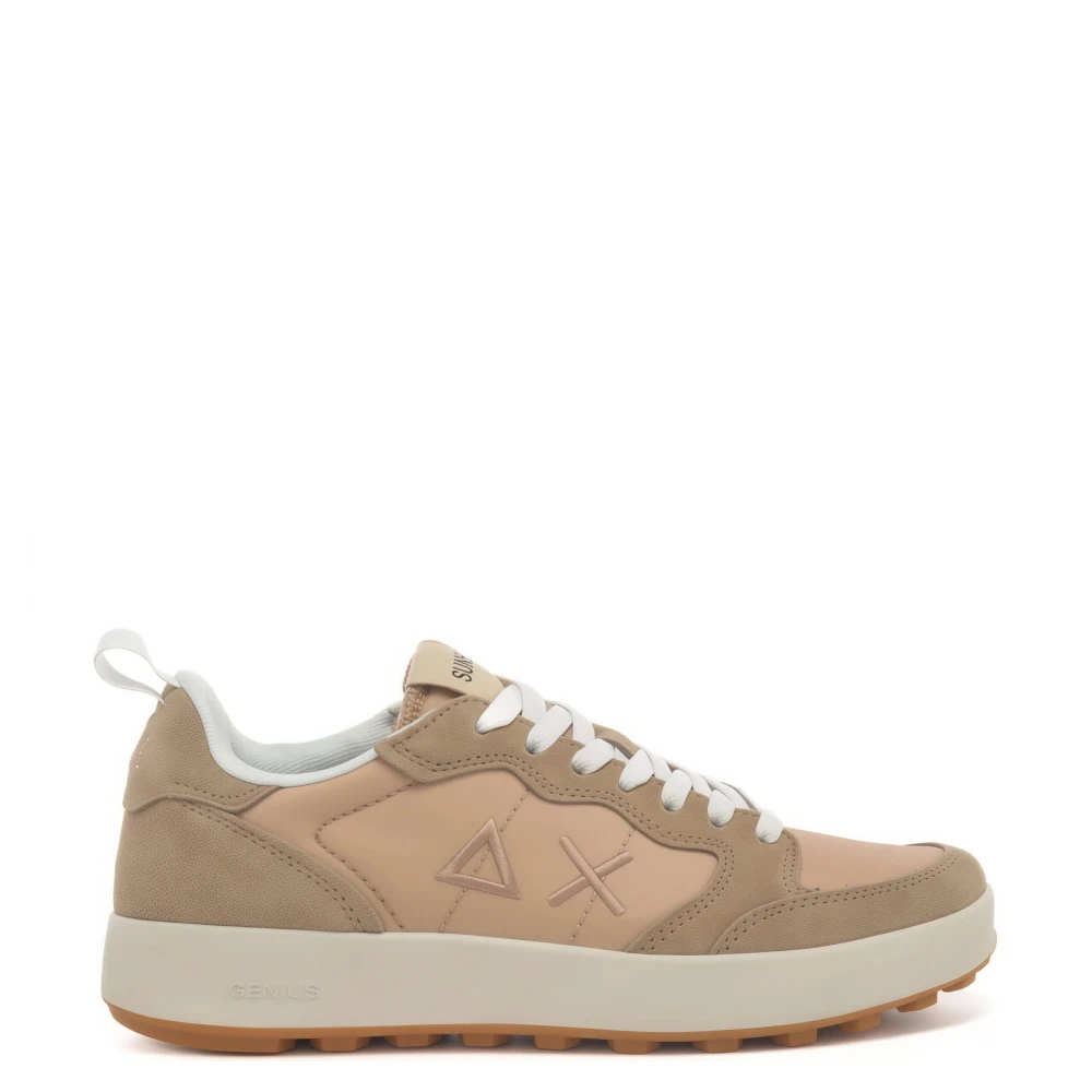 Sun68 Beige Sneakers, Male, 9 Uk, Genius