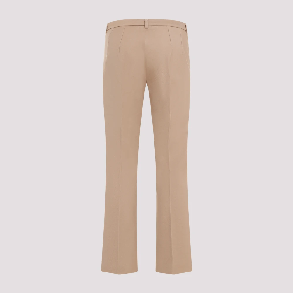 Max Mara Nude & Neutrals Katoenmix Broek Beige Dames