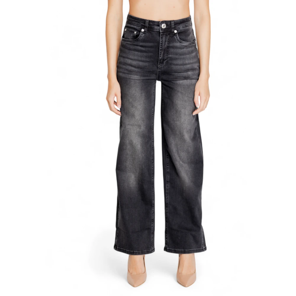 Street One Zwarte effen jeans met ritssluiting Black Dames