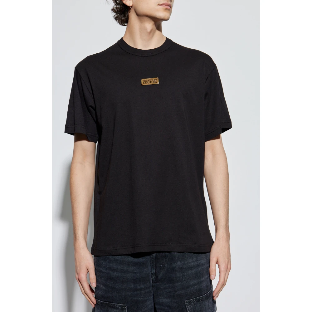Versace Jeans Couture T-shirt met logo Black Heren