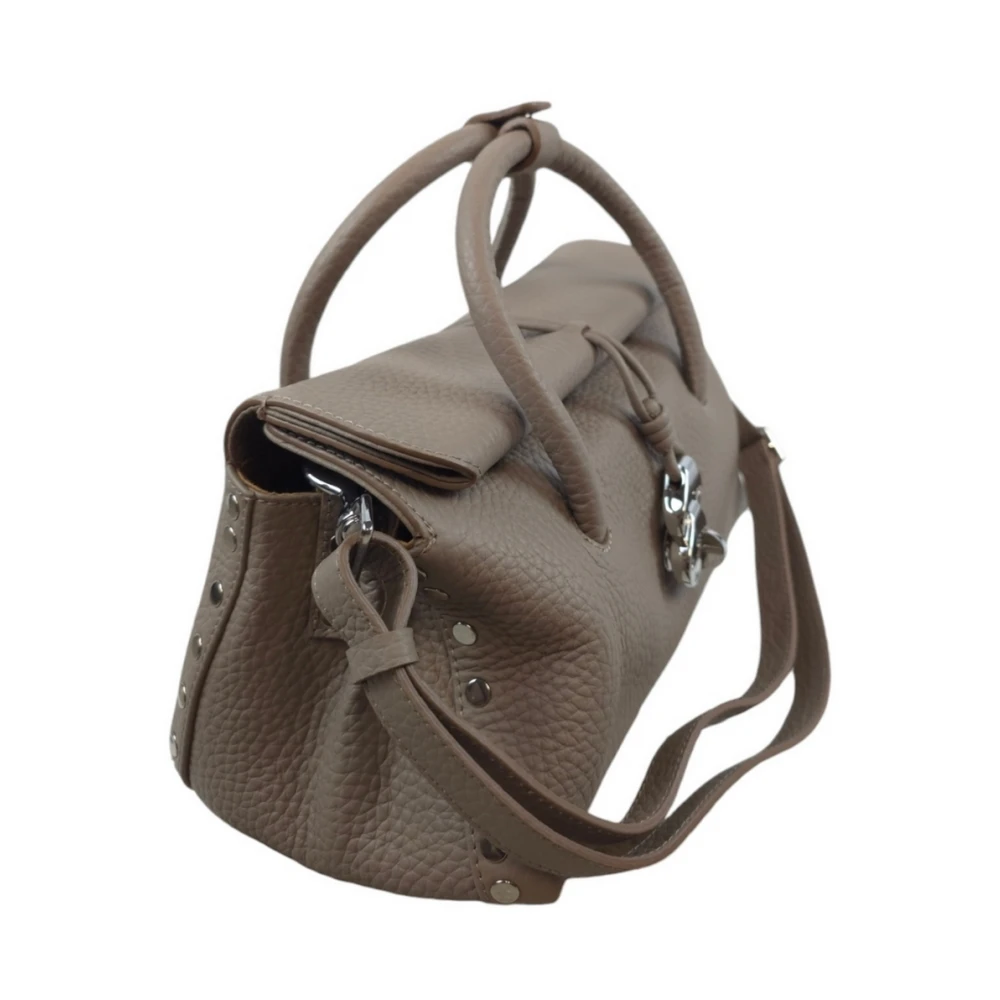 Zanellato Duifgrijze Schoudertas Gray Dames