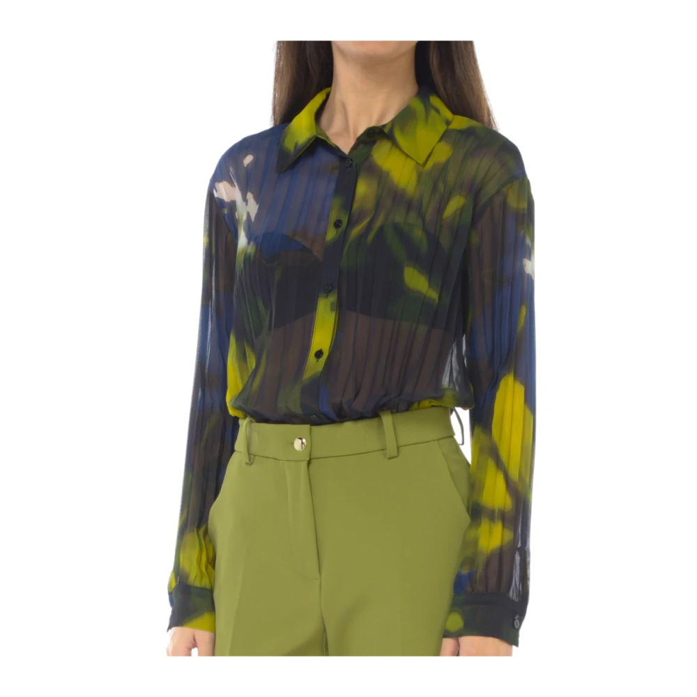 Kaos Damesblouse met lange mouwen synthetisch materiaal Multicolor Dames