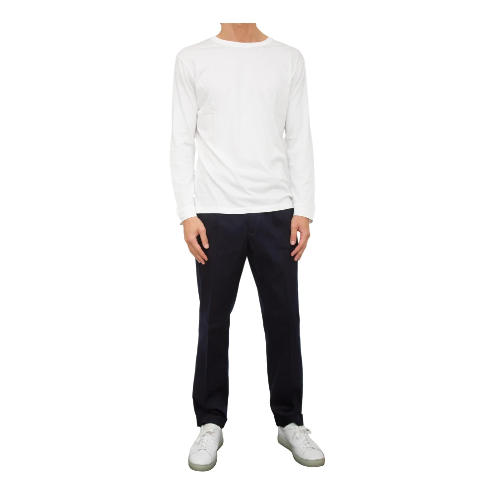 Paolo Pecora Blauwe Stoffen Broek Stijlvol Model Blue Heren