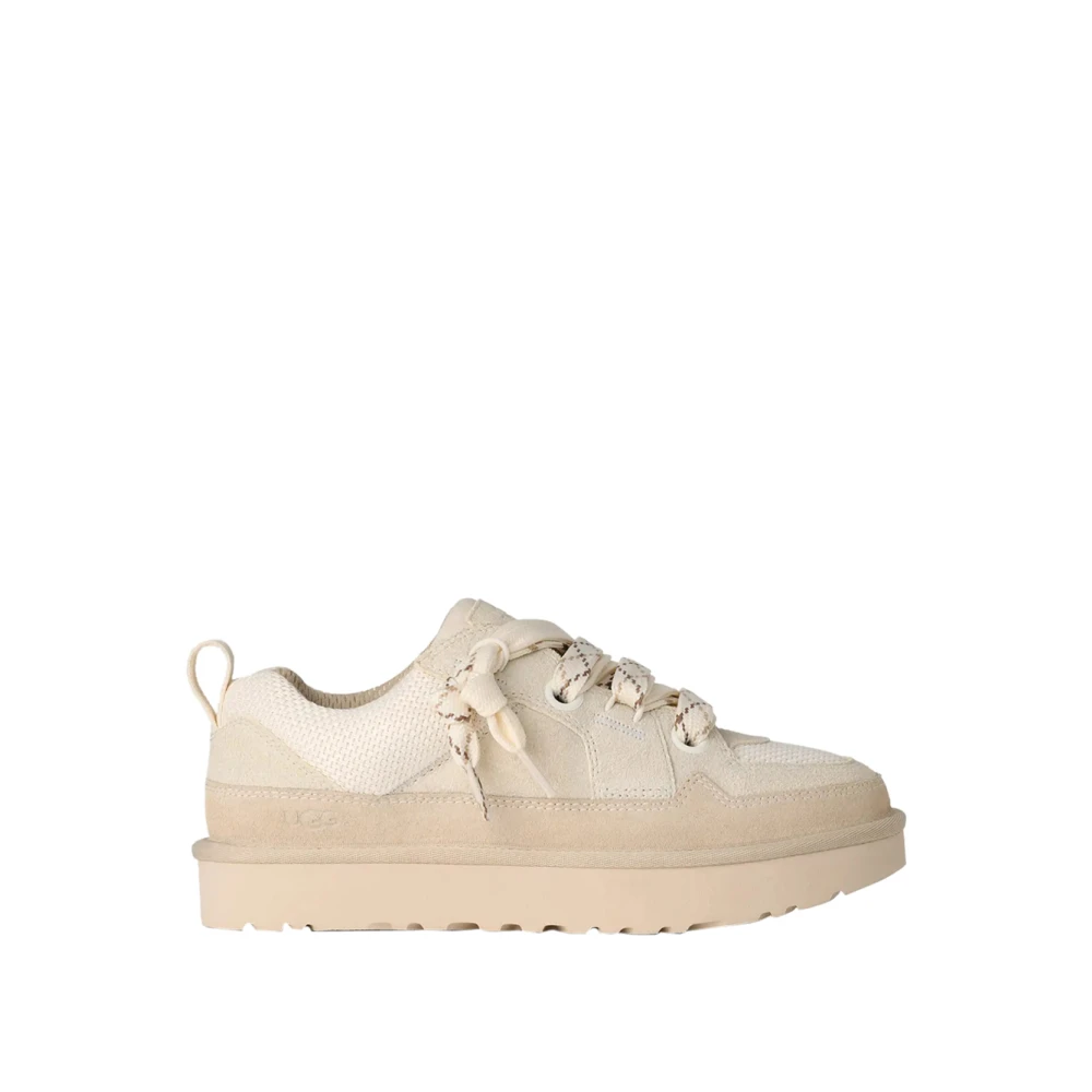 Ugg Women's Beige Sneakers, 8 Uk, Lo Lowmel Trainers Jasmine