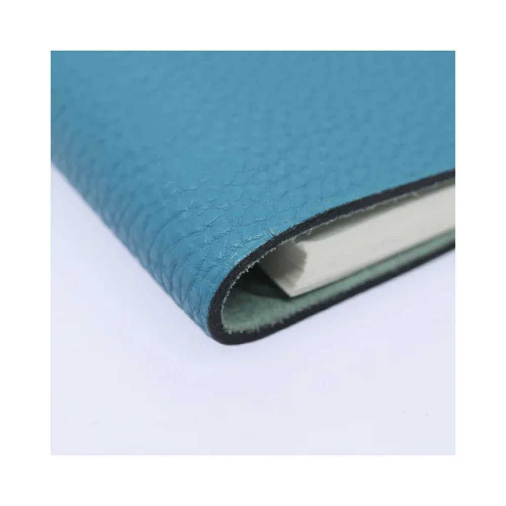 Hermès Vintage Pre-owned Leather home-office Blue Dames