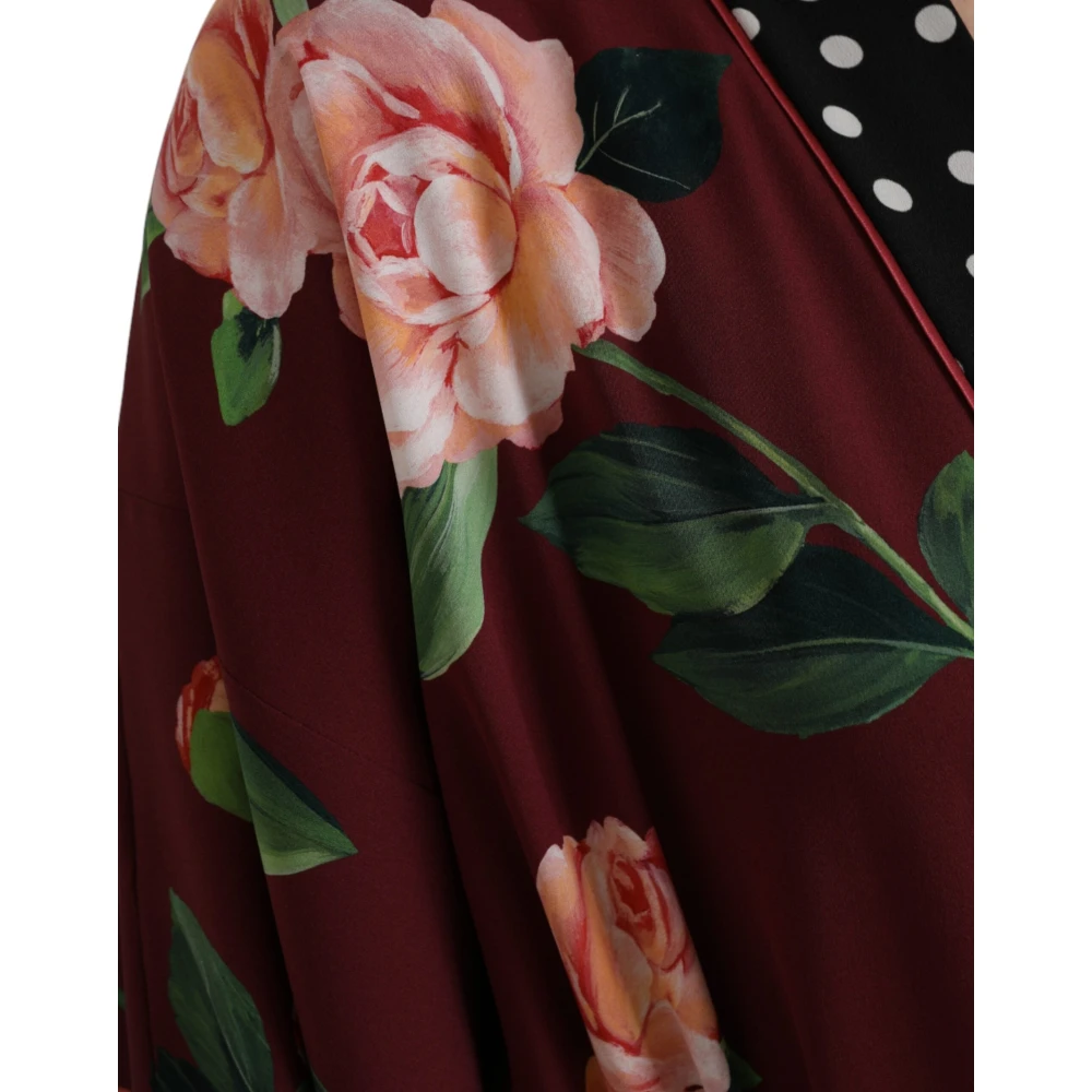 Dolce & Gabbana Bloemen Maxi Kaftan Jurk Multicolor Dames