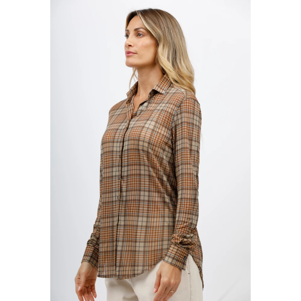 Caliban Strijkvrij Overhemd Multicolor Dames