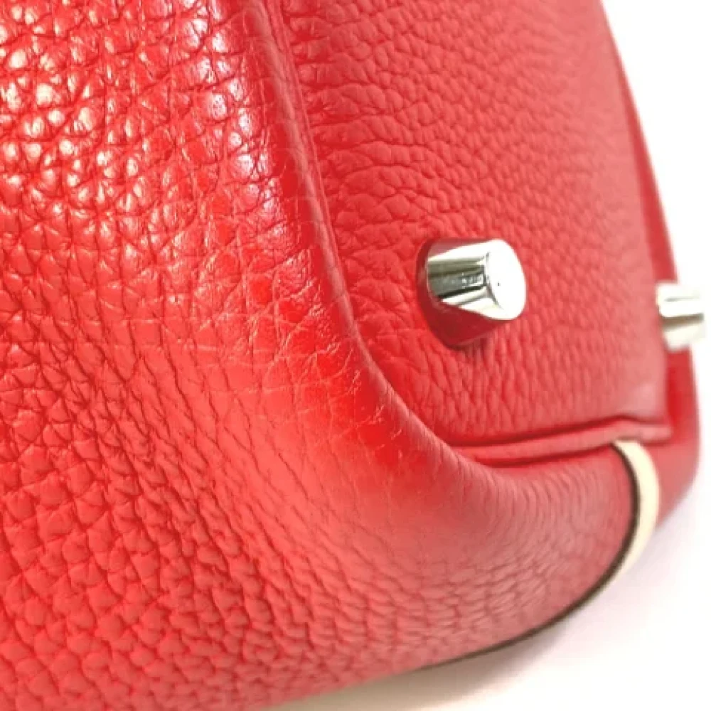 Hermès Vintage Pre-owned Leather hermes-bags Red Dames