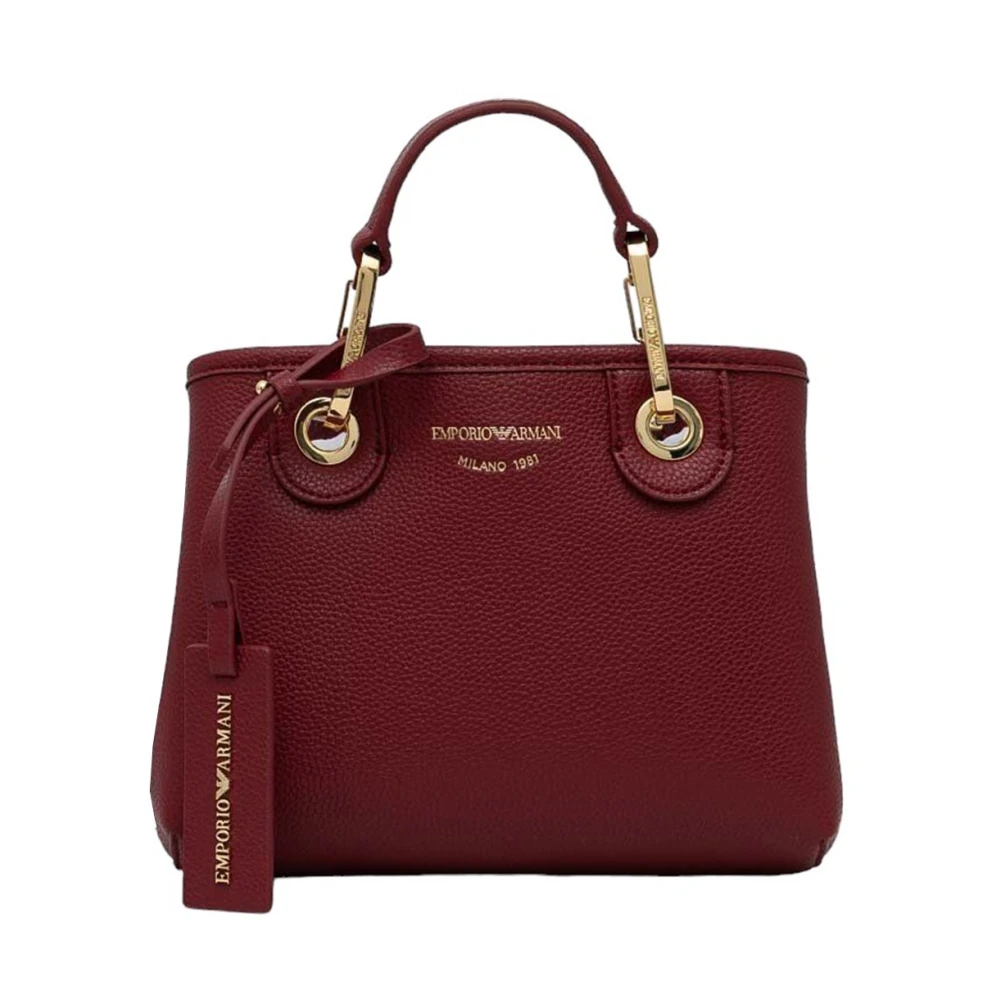 Emporio Armani Stijlvolle Shoppingtas in Vino Tempesta Red Dames