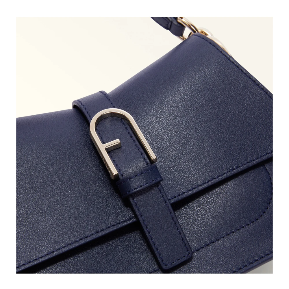 Furla Mini Leren Handtas Mediterrane Blauw Blue Dames
